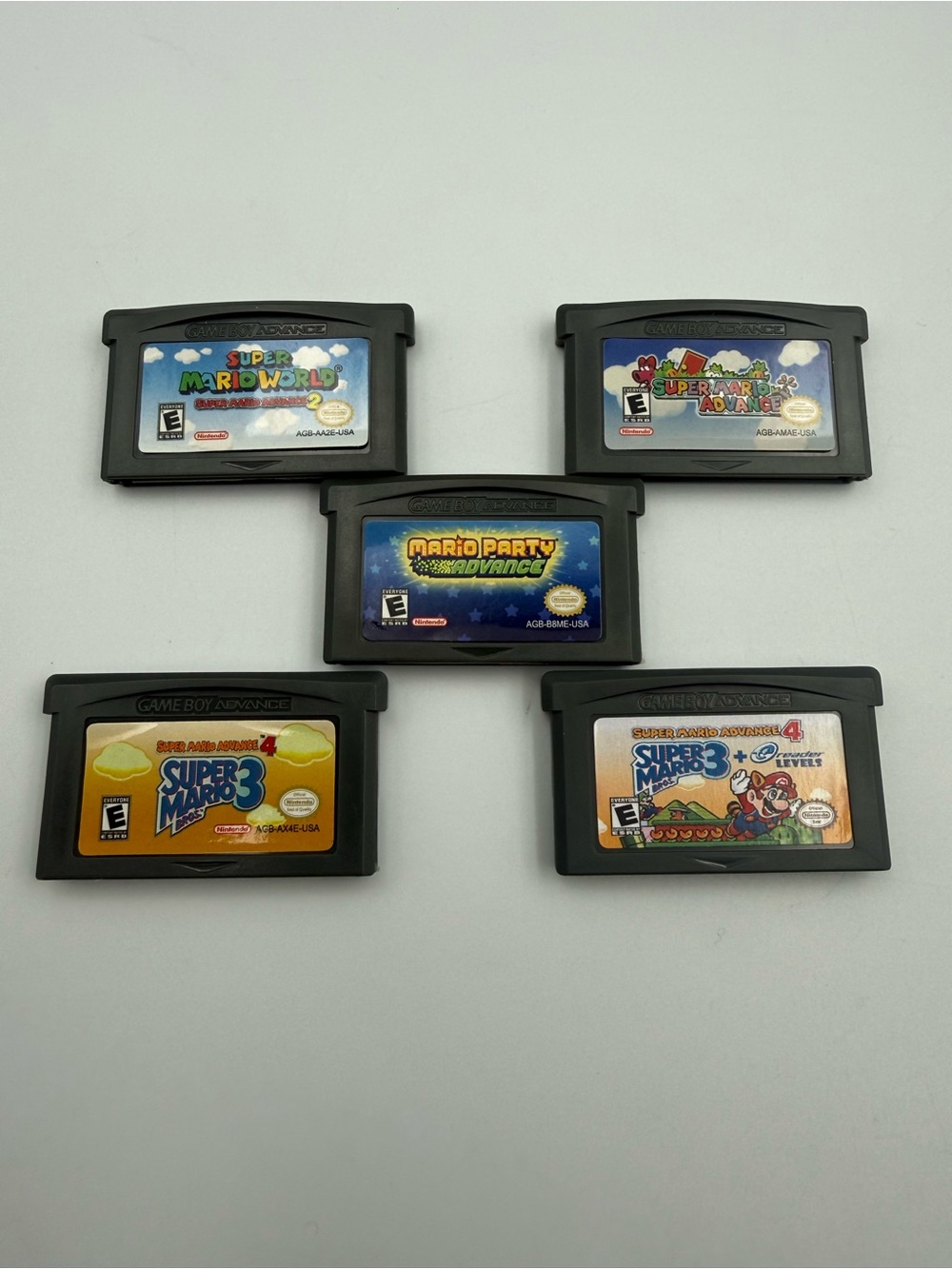 Super Mario Advance 1 2 3 4 Mario Party Advance GBA Bundle Lot